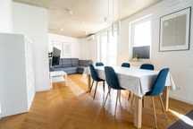 2 pokojowe widokowe mieszkanie z tarasem na ostatnim piętrze z klimatyzacją w pełni wyposażone